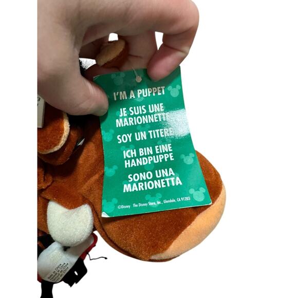 Walt Disney Store The Lion King PUMBAA HAND PUPPET 10" Plush Stuffed Animal Toy - Picture 7 of 8